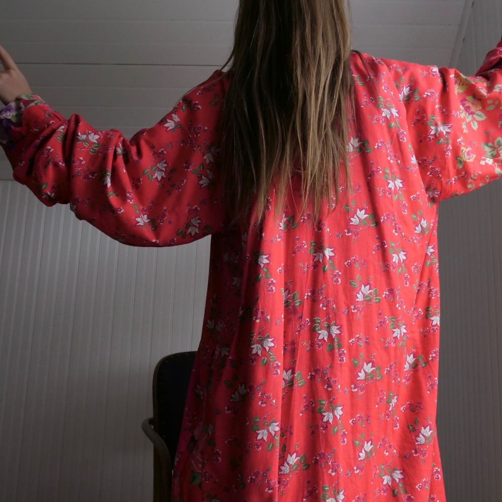 AMAZING antique Uzbekistan ikat dyed silk and calico cotton reversible jacket - Picture 9 of 14